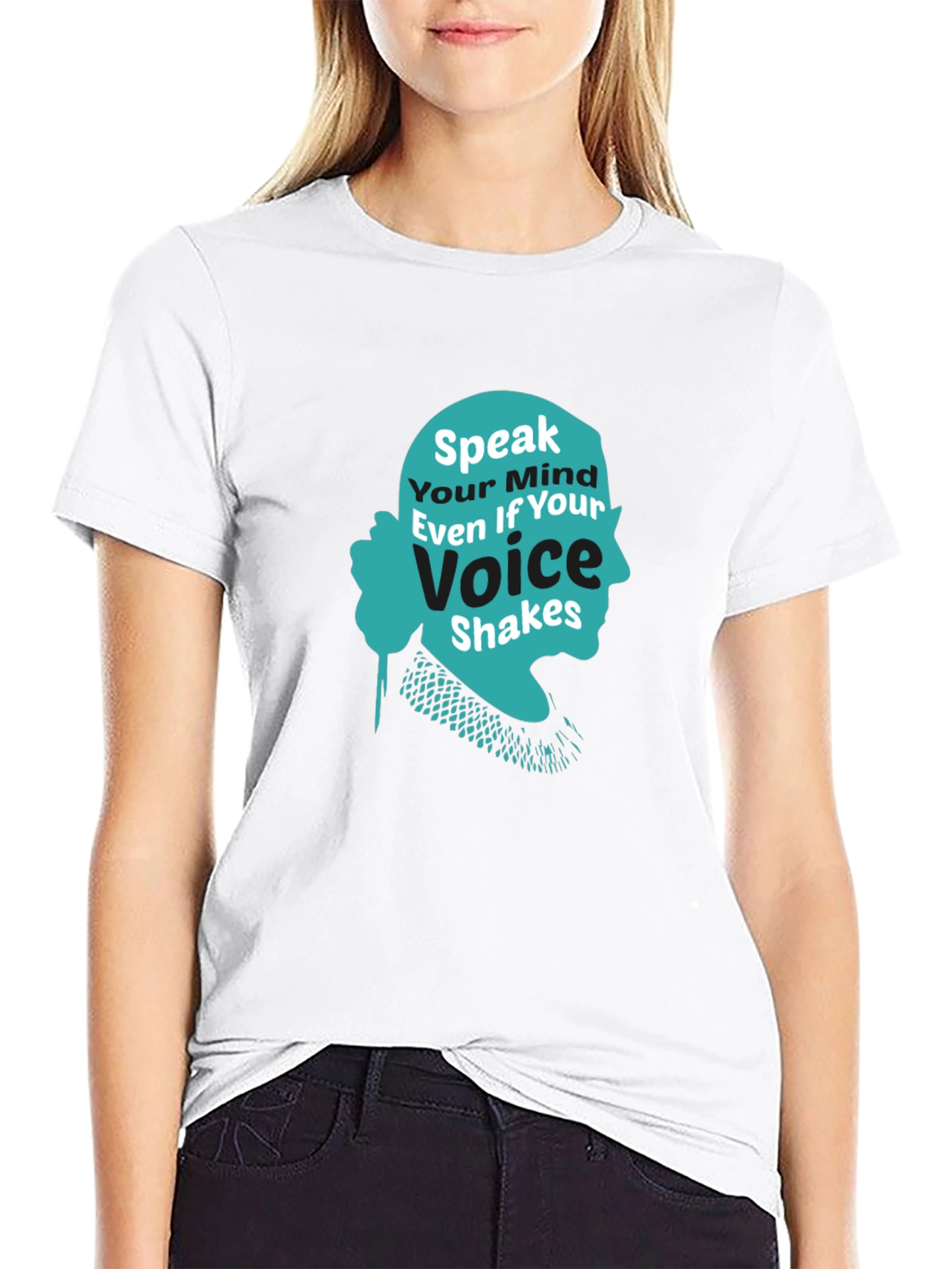 Speak Your Mind T-Shirt - RBG Silhouette