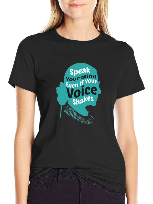Speak Your Mind T-Shirt - RBG Silhouette