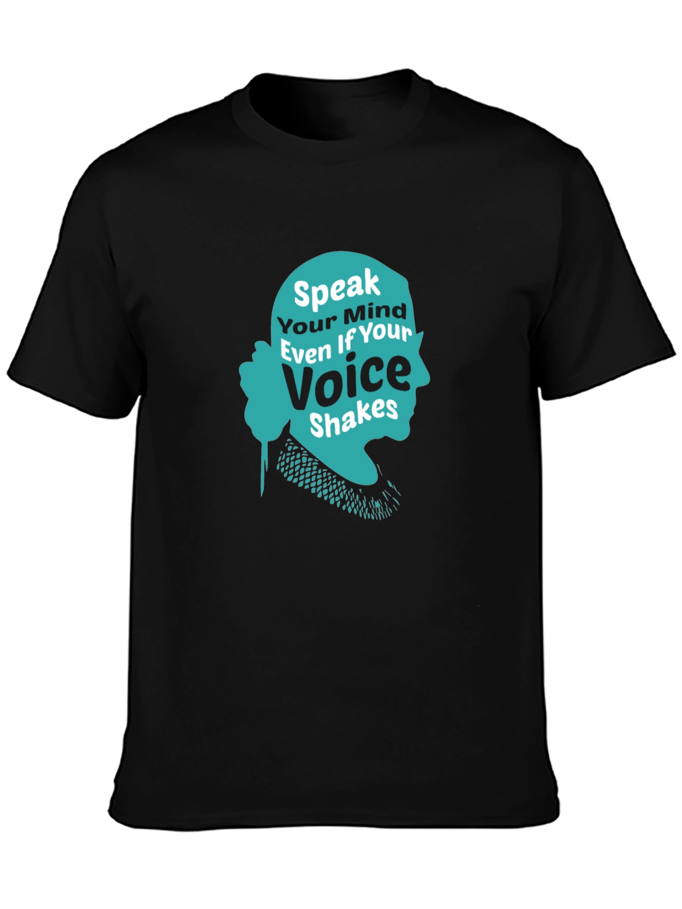 Speak Your Mind T-Shirt - RBG Silhouette