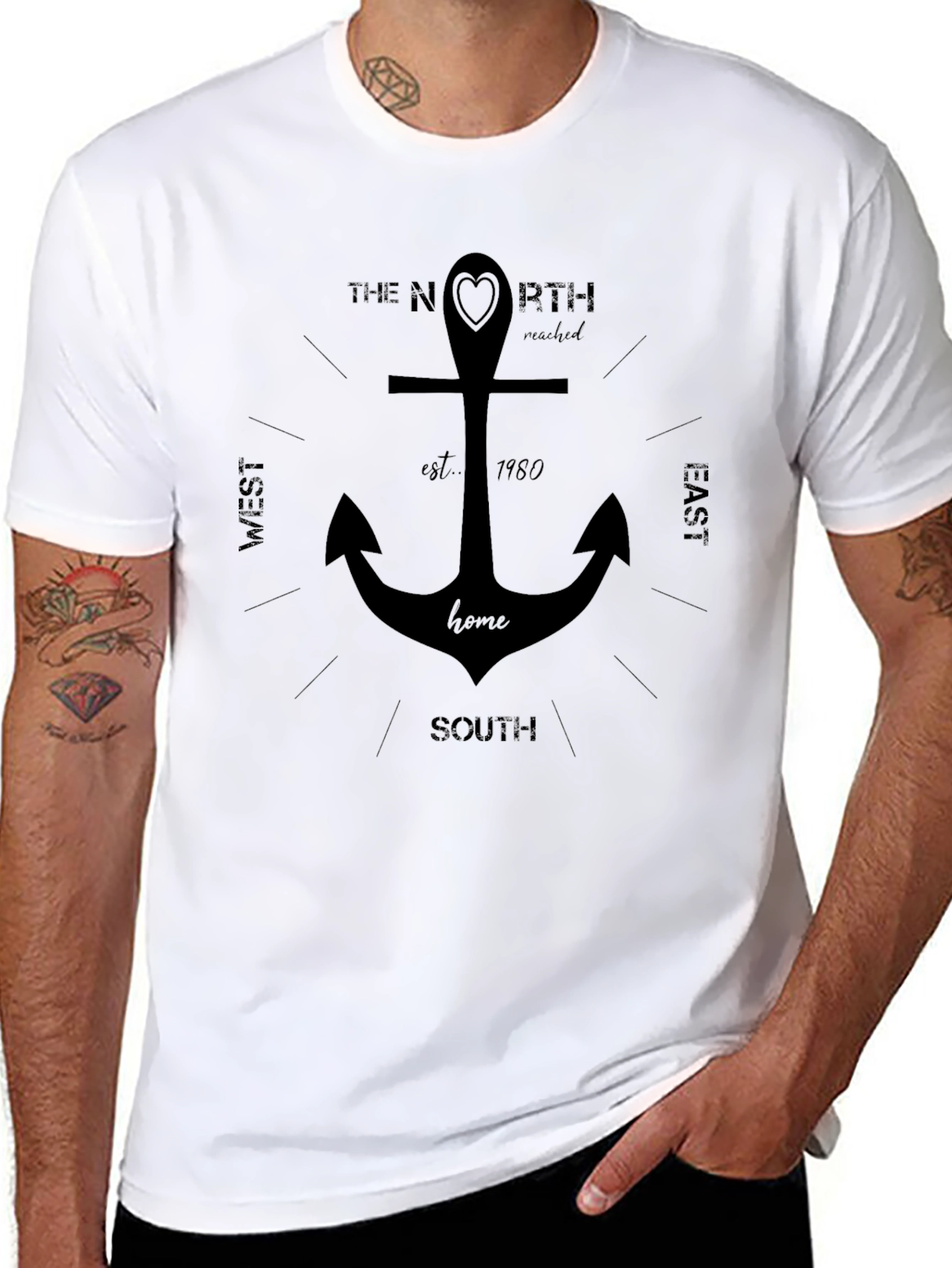 Nautical Anchor Compass T-Shirt