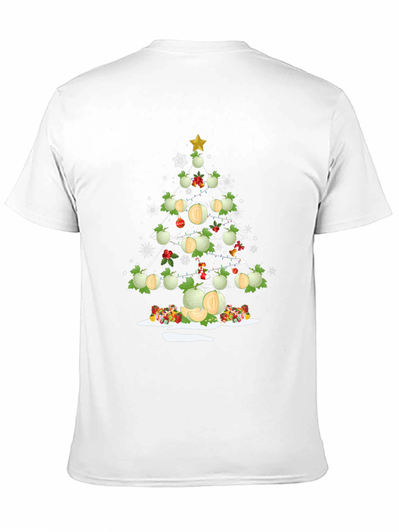Melon Christmas Tree T-Shirt - Holiday Fun
