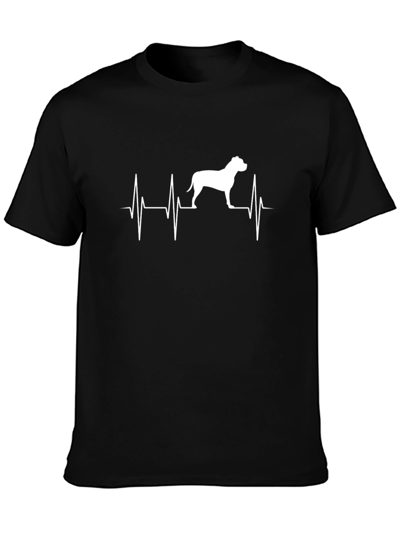 Pitbull Heartbeat T-Shirt - Dog Lover Tee