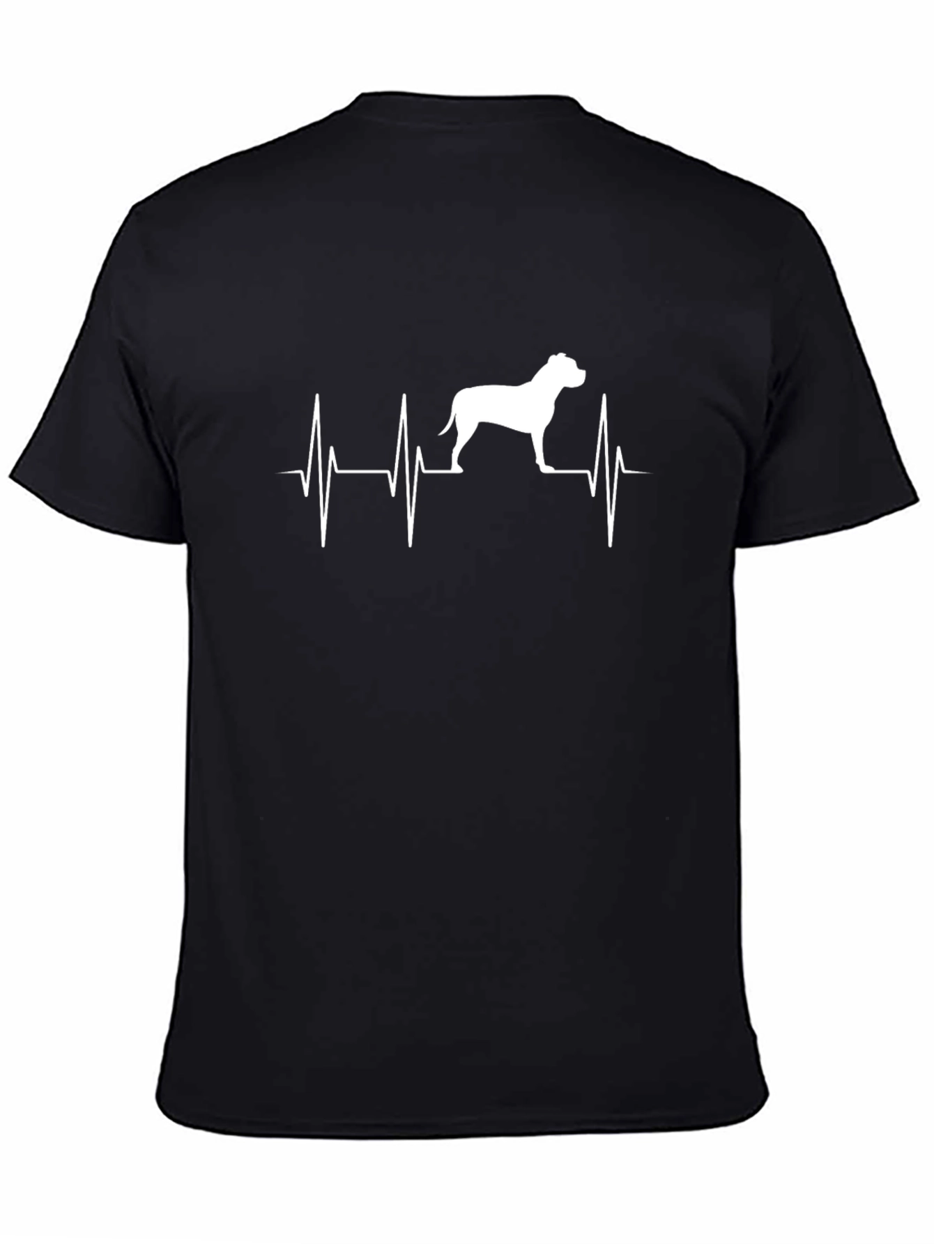 Pitbull Heartbeat T-Shirt - Dog Lover Tee