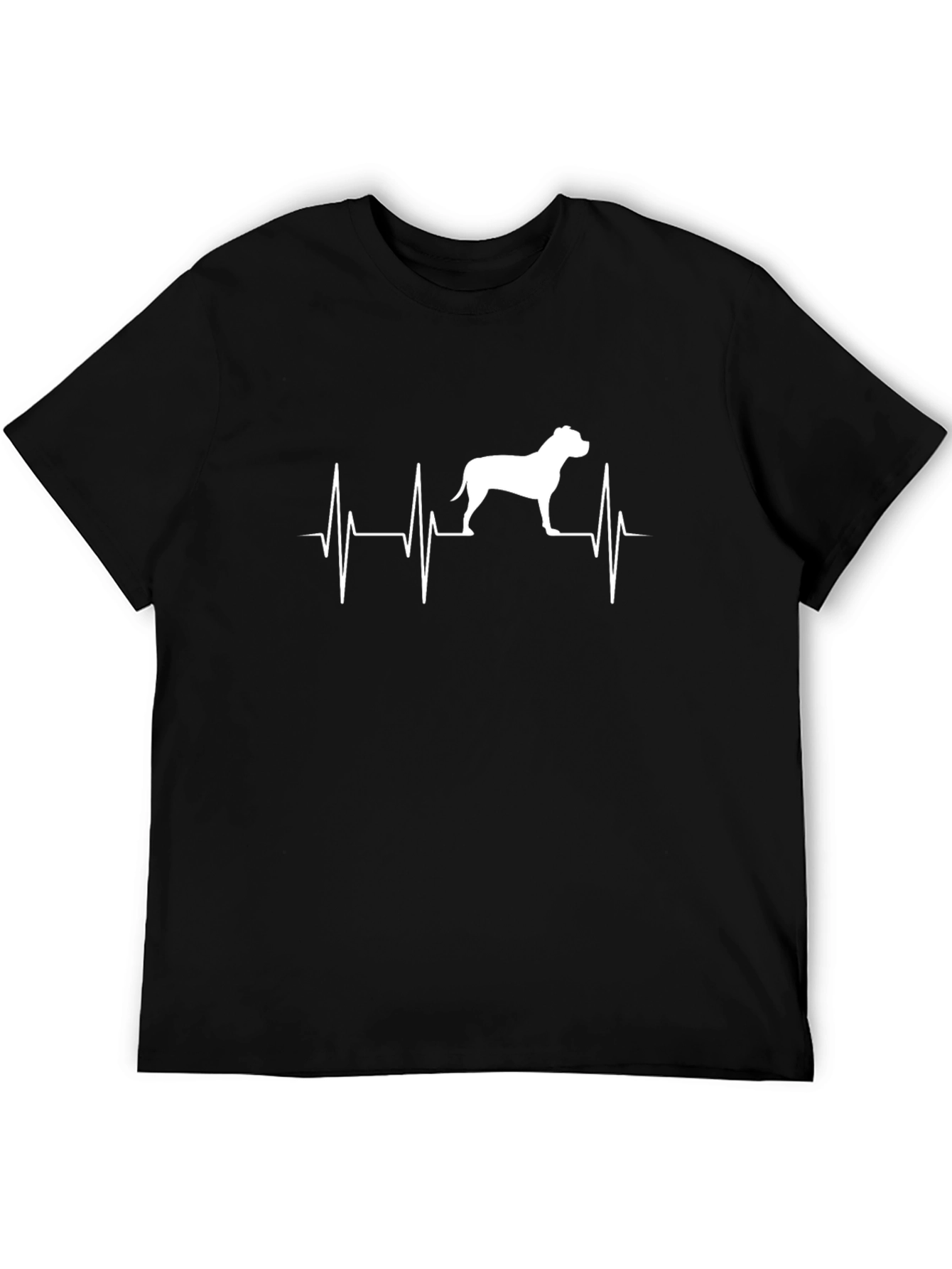 Pitbull Heartbeat T-Shirt - Dog Lover Tee