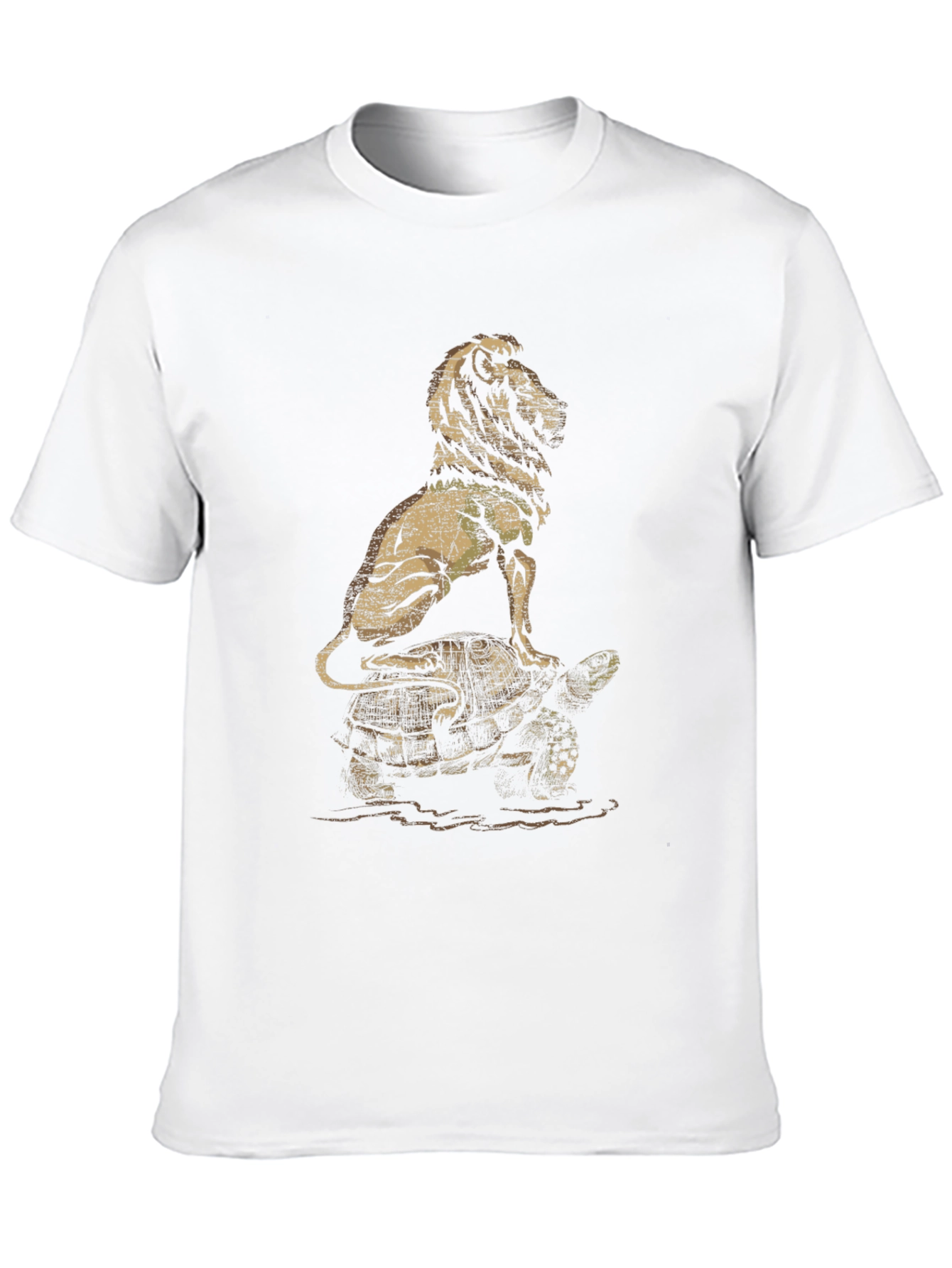 Lion and Turtle Graphic Tee