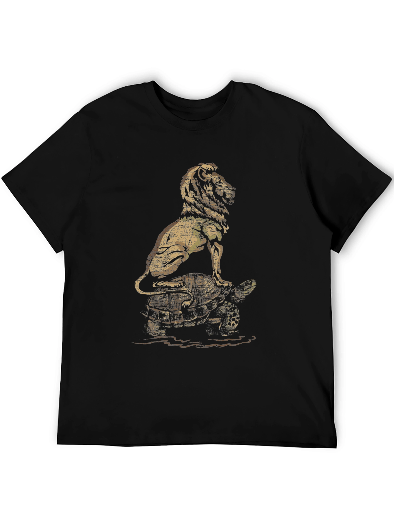 Lion and Turtle Graphic Tee