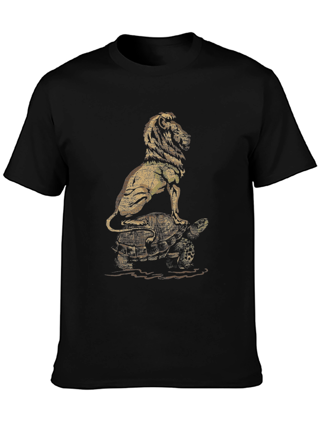 Lion and Turtle Graphic Tee