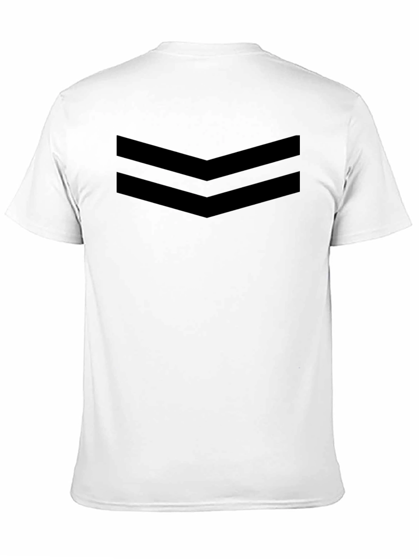 Stylish Black Chevron Tee - Modern Design
