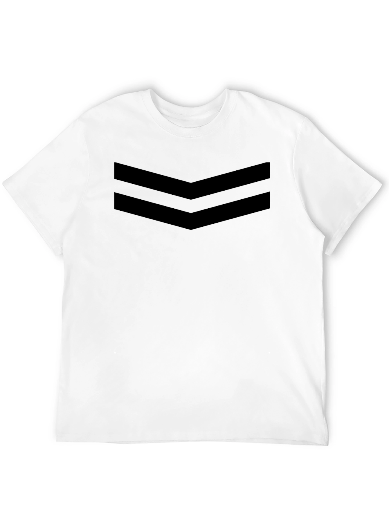 Stylish Black Chevron Tee - Modern Design