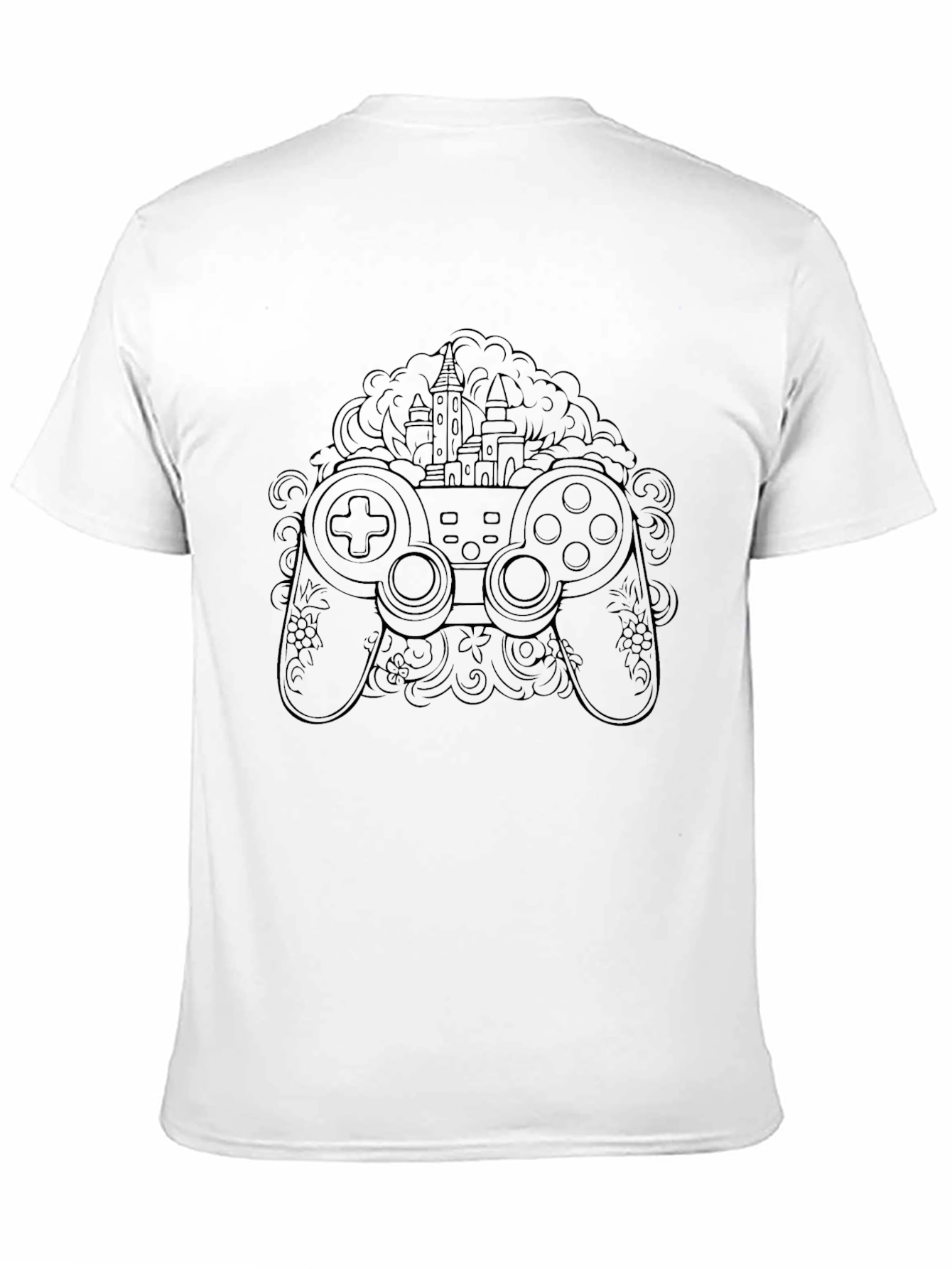 Gaming Castle Controller Black T-Shirt