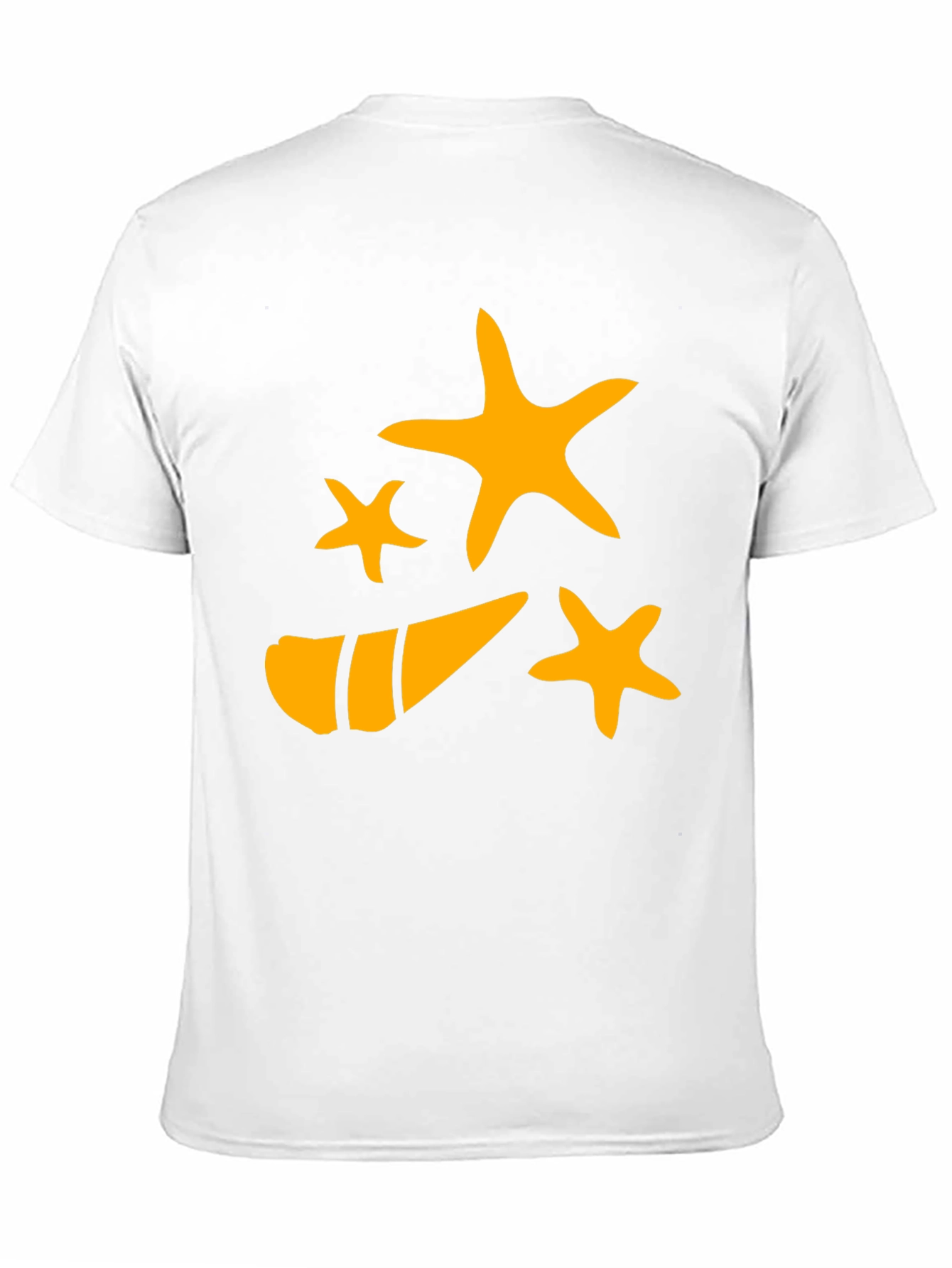 Starfish and Shell Graphic Tee - Black