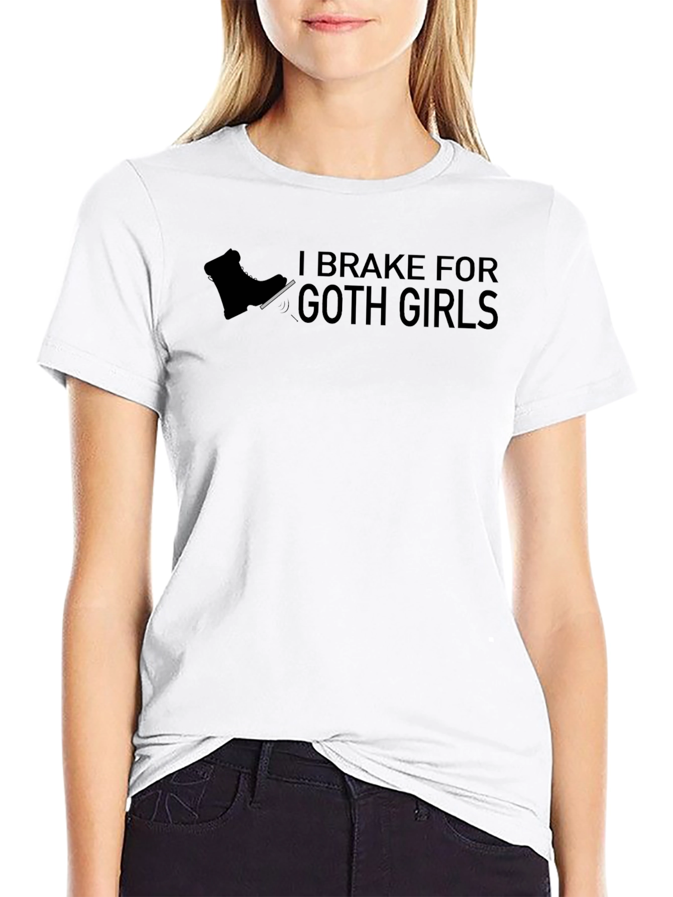 I Brake For Goth Girls T-Shirt
