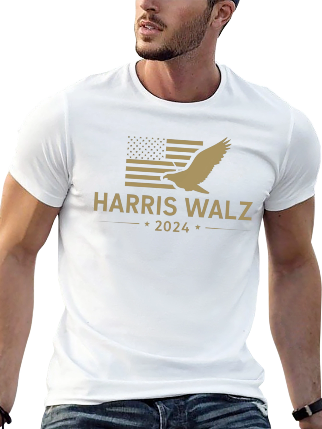Harris Walz 2024 T-Shirt Eagle Graphic Tee