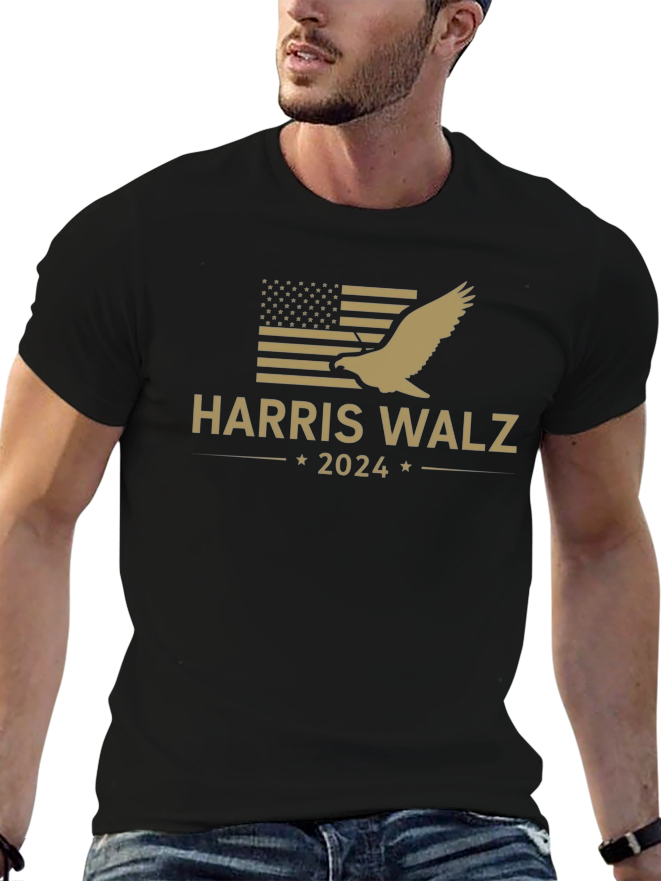 Harris Walz 2024 T-Shirt Eagle Graphic Tee