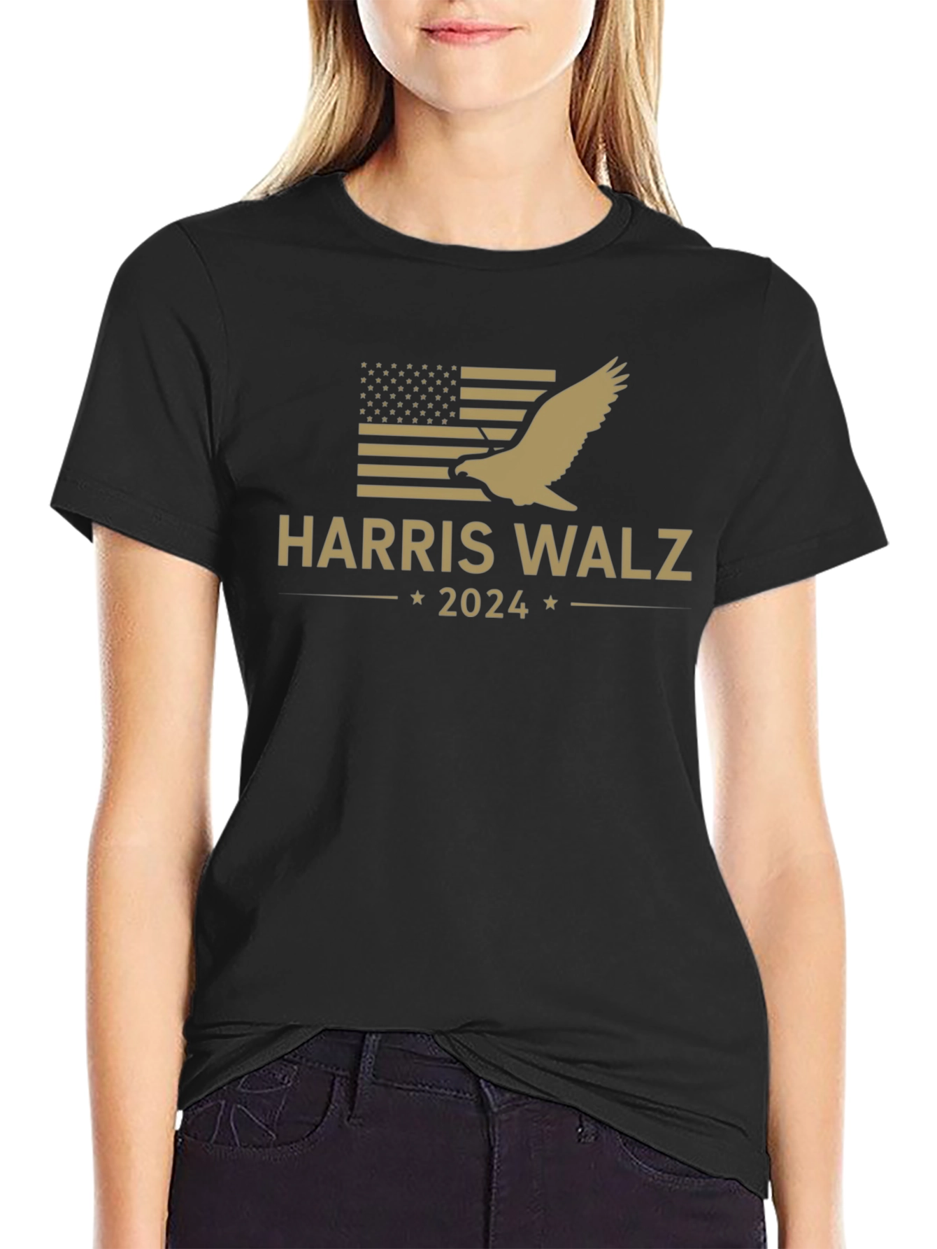 Harris Walz 2024 T-Shirt Eagle Graphic Tee