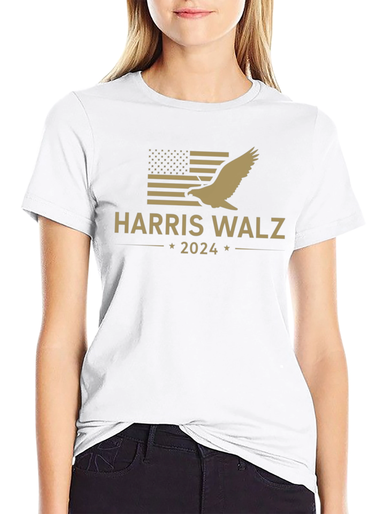 Harris Walz 2024 T-Shirt Eagle Graphic Tee