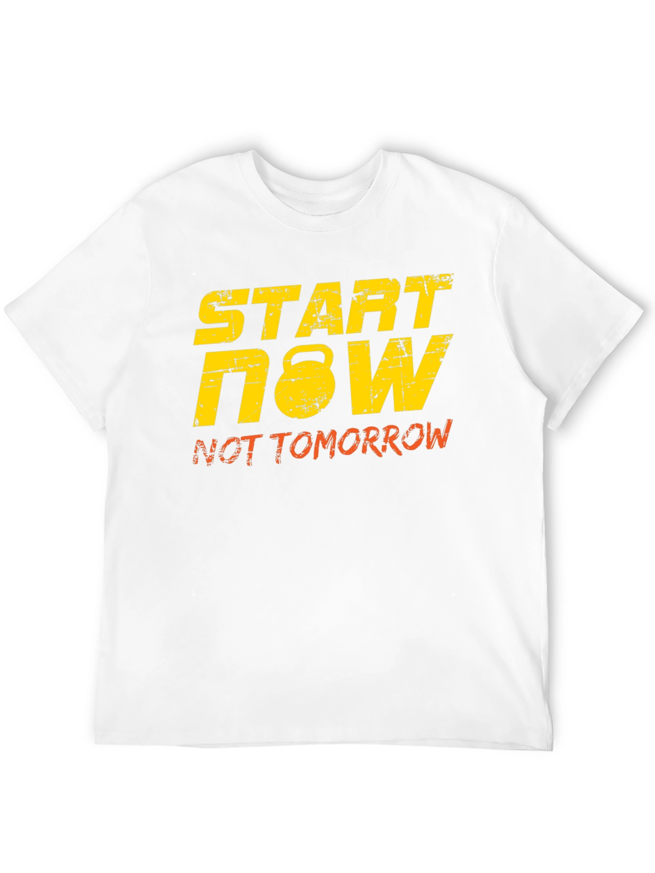 Start Now Kettlebell Black Graphic Tee