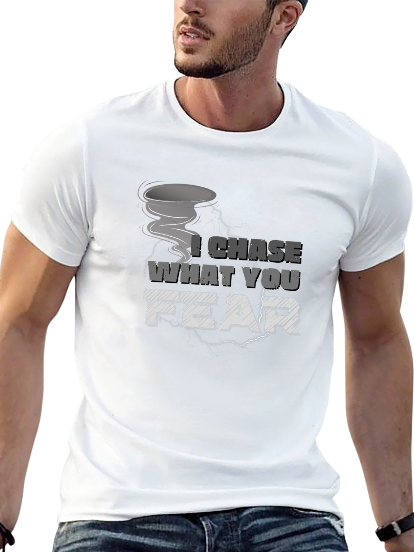 I Chase What You Fear Tornado Graphic Tee