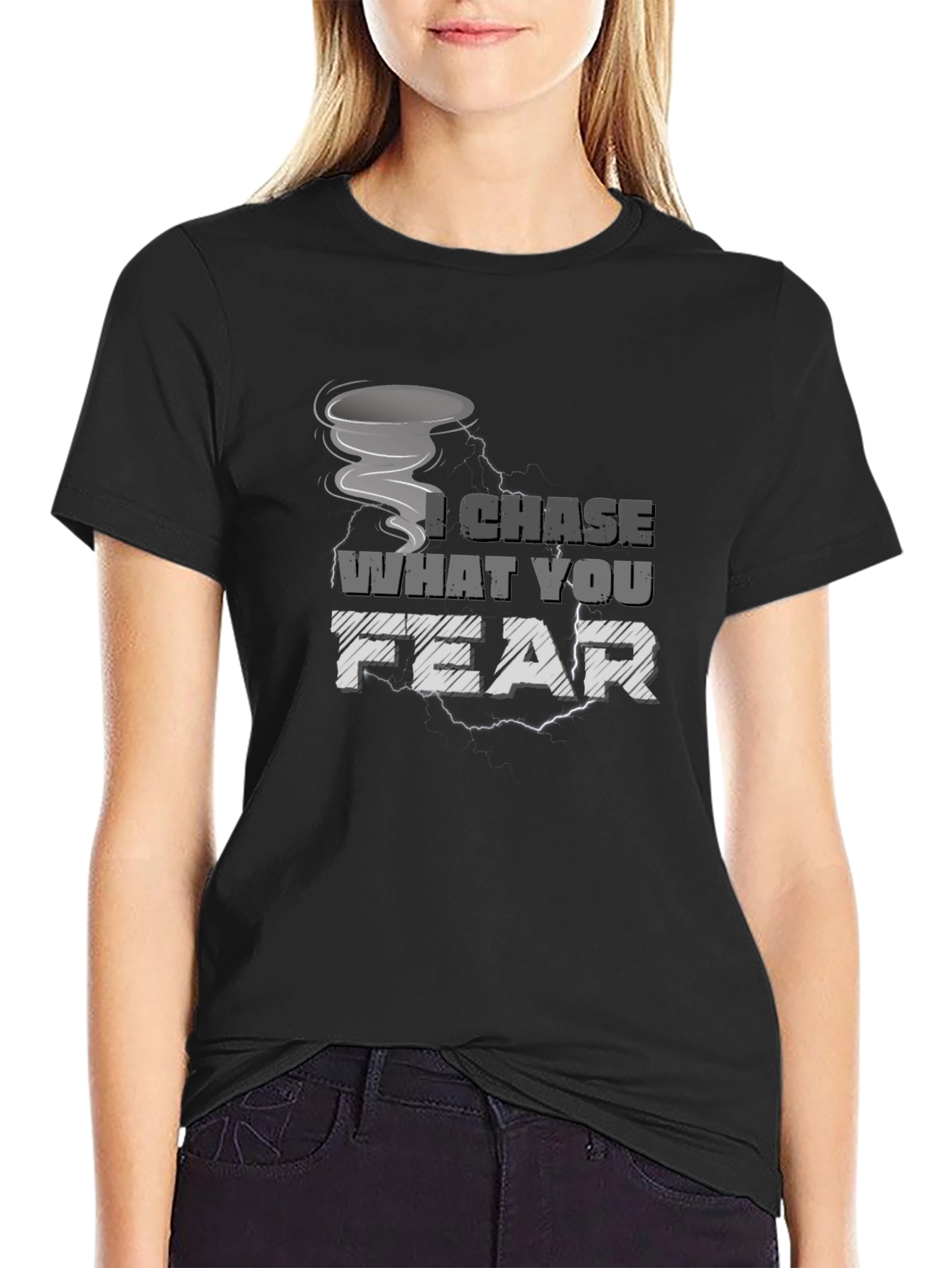 I Chase What You Fear Tornado Graphic Tee