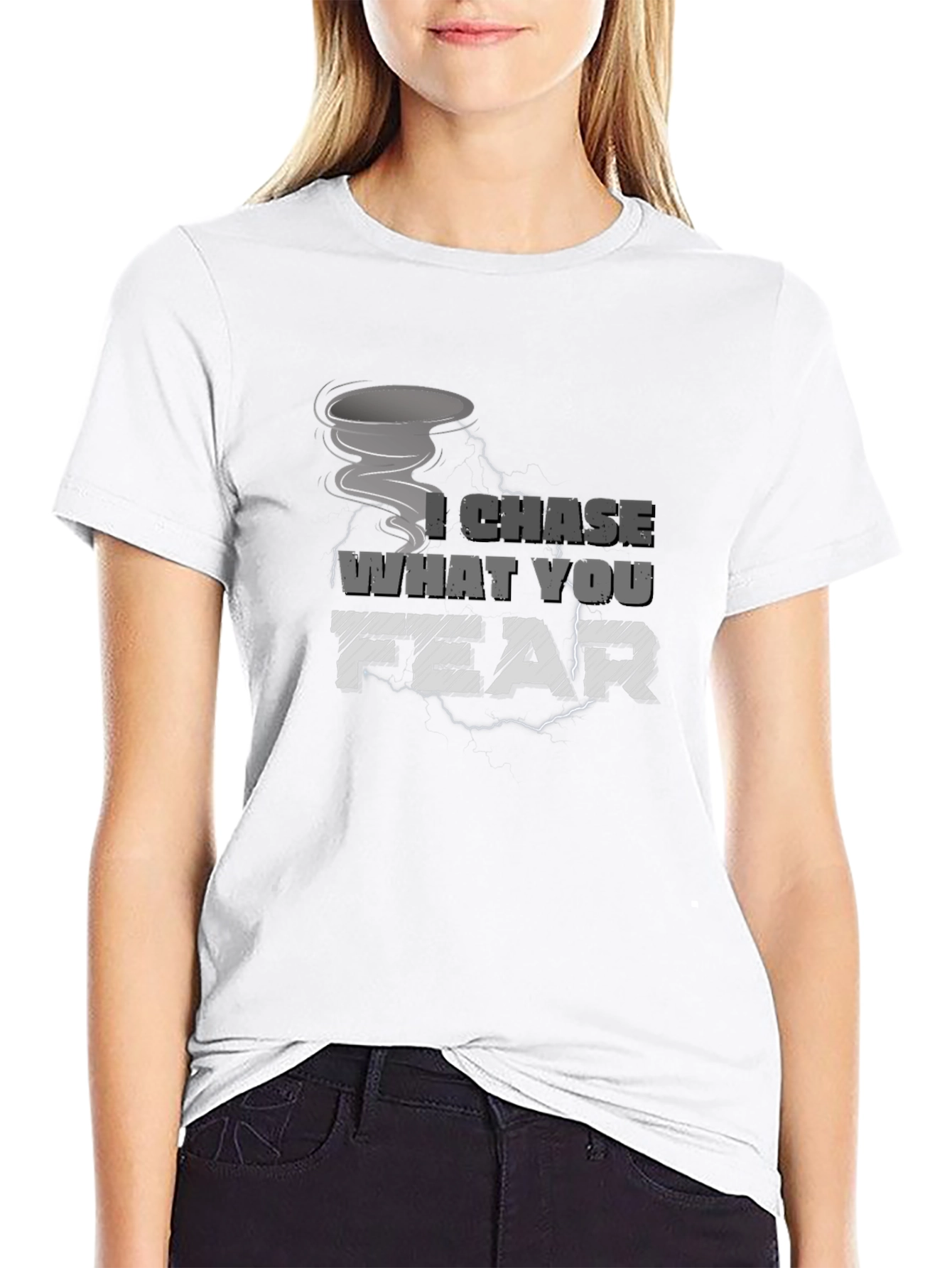 I Chase What You Fear Tornado Graphic Tee
