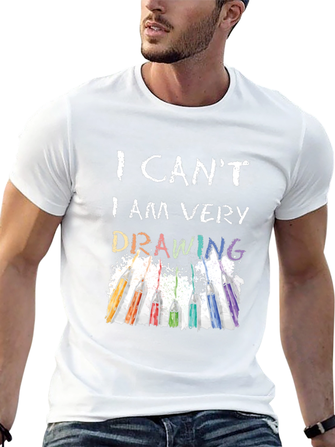 I Cant I Am Very Drawing T-Shirt