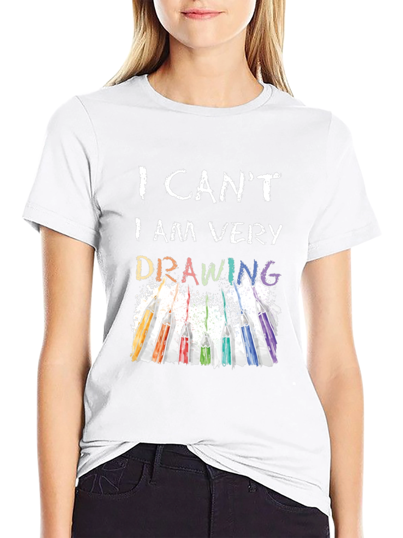 I Cant I Am Very Drawing T-Shirt