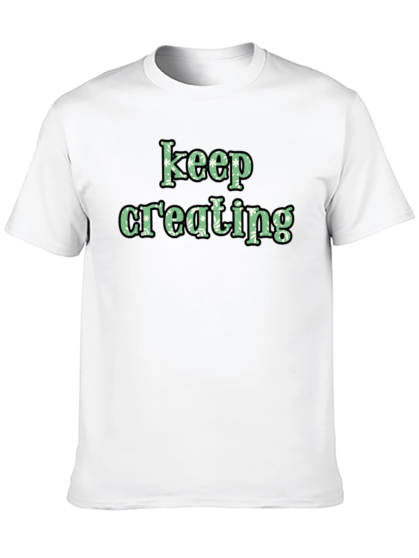 Keep Creating Black Graphic Tee