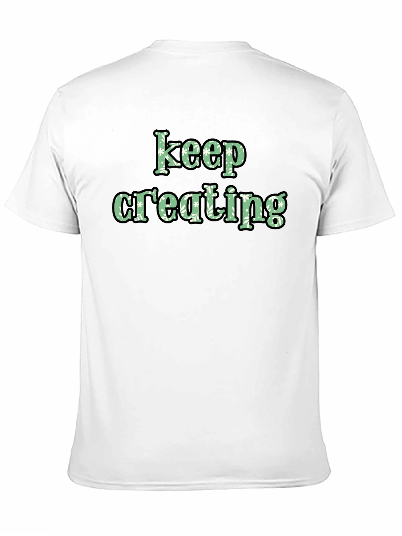Keep Creating Black Graphic Tee