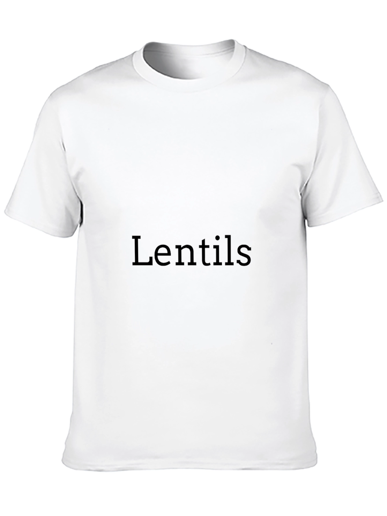 Mens Black Lentils Graphic Tee