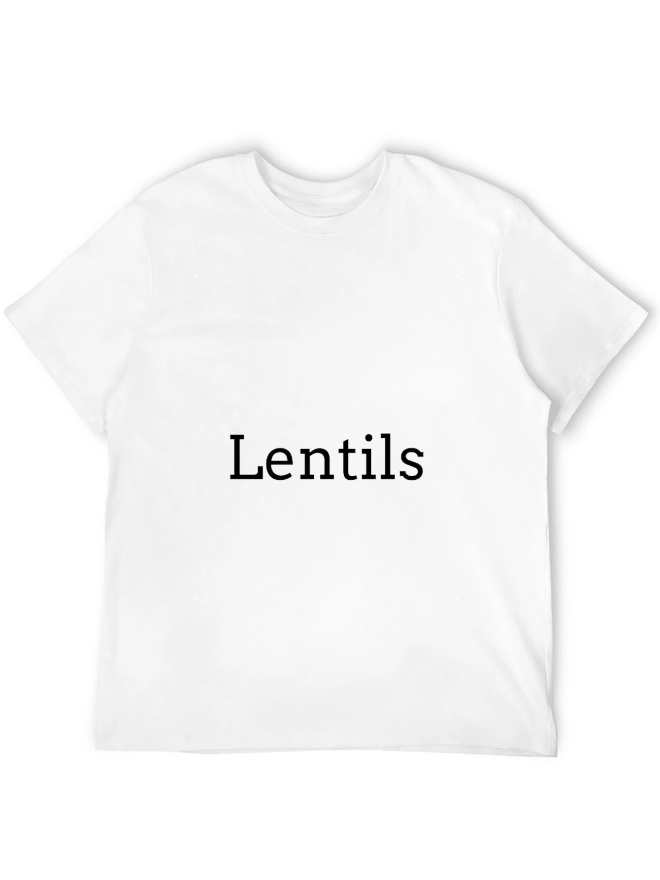 Mens Black Lentils Graphic Tee