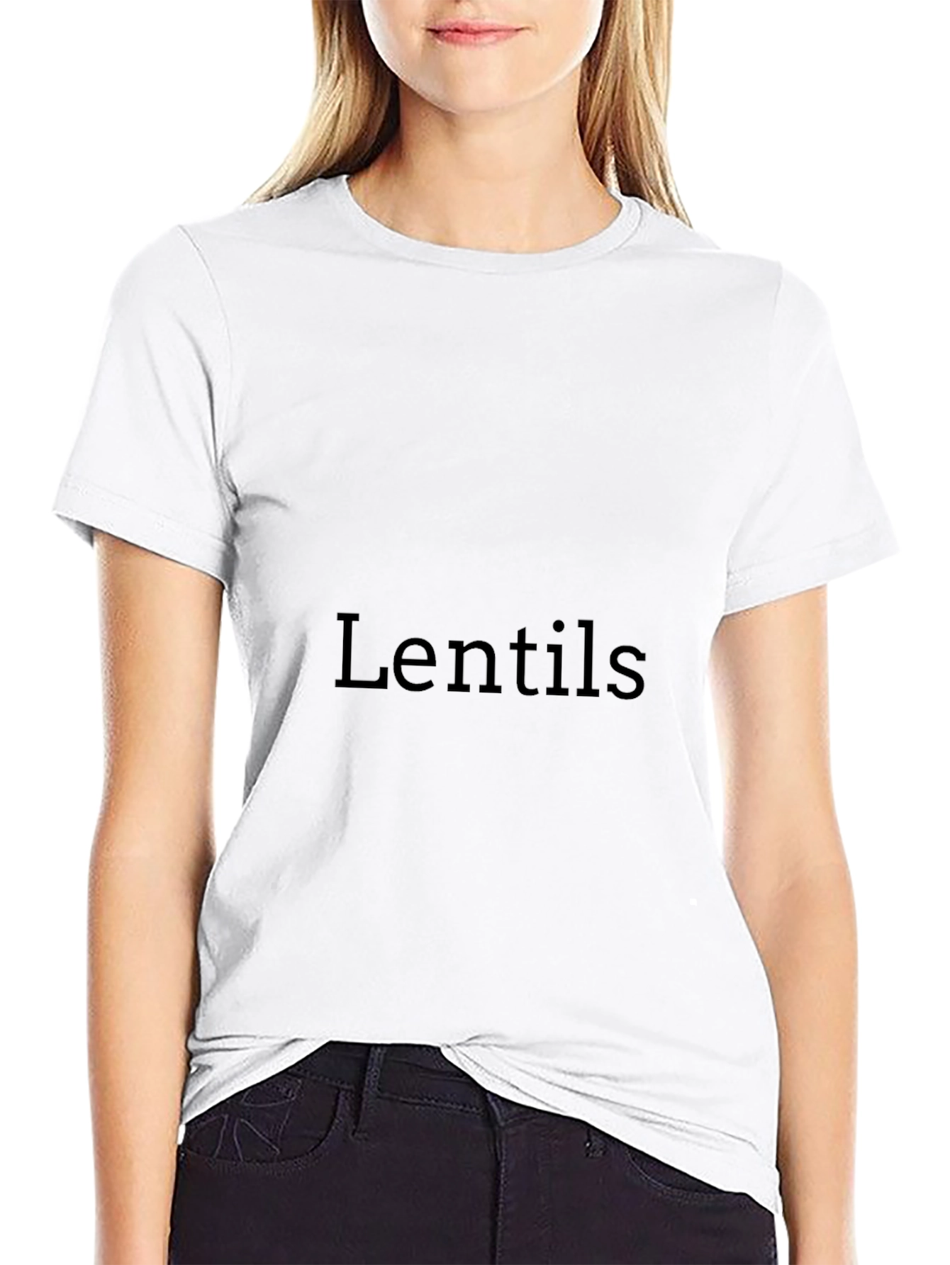 Mens Black Lentils Graphic Tee