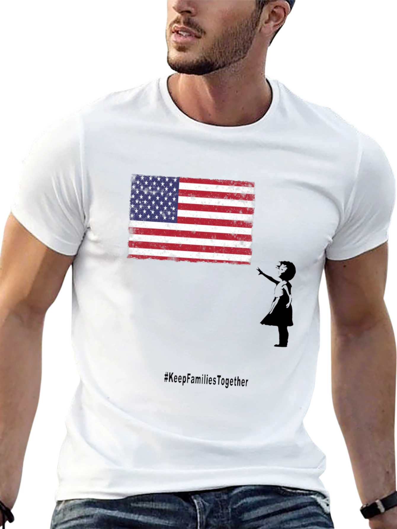 American Flag Graphic Tee #KeepFamiliesTogether