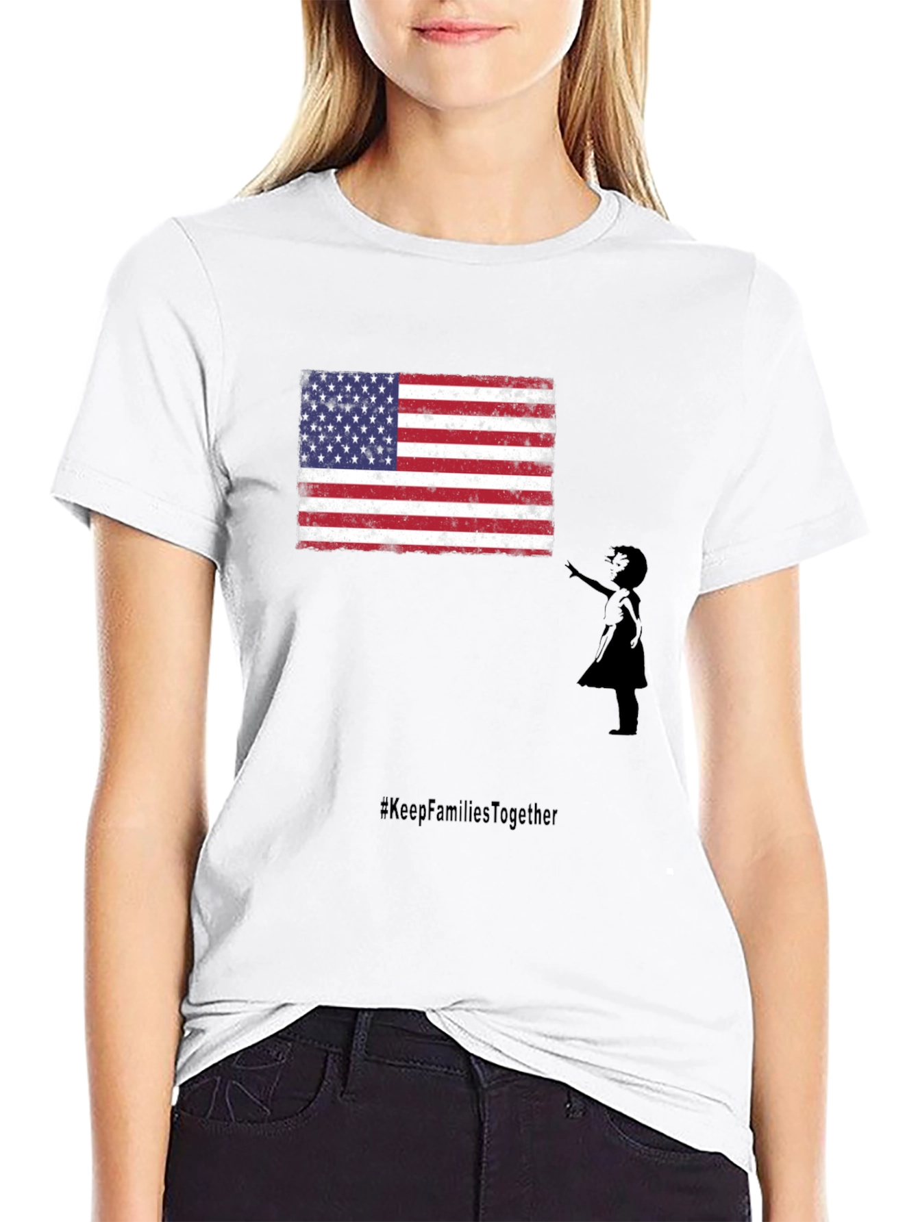American Flag Graphic Tee #KeepFamiliesTogether