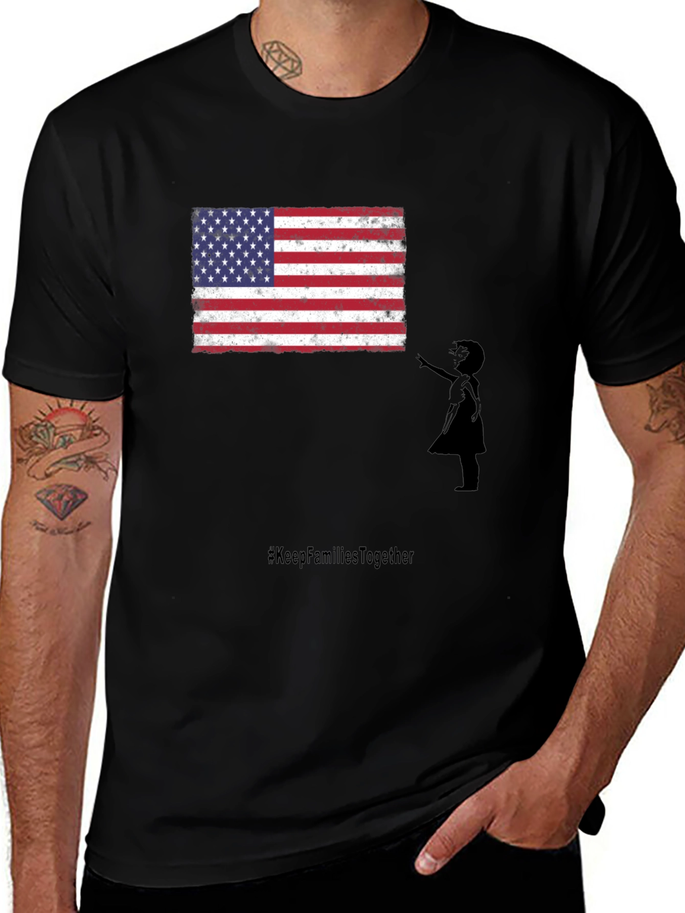 American Flag Graphic Tee #KeepFamiliesTogether