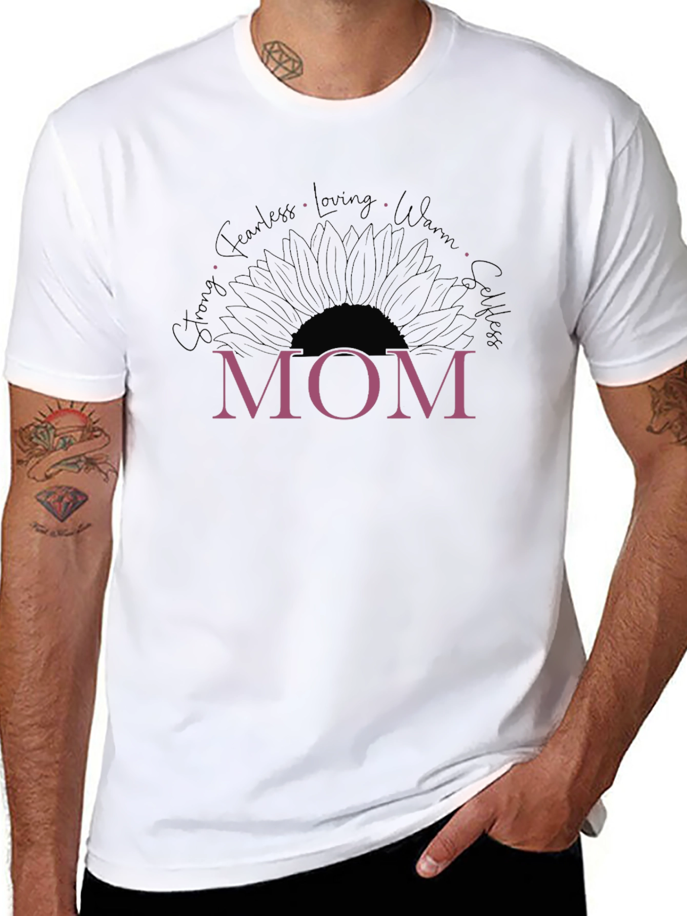 Mom Sunflower Graphic Tee