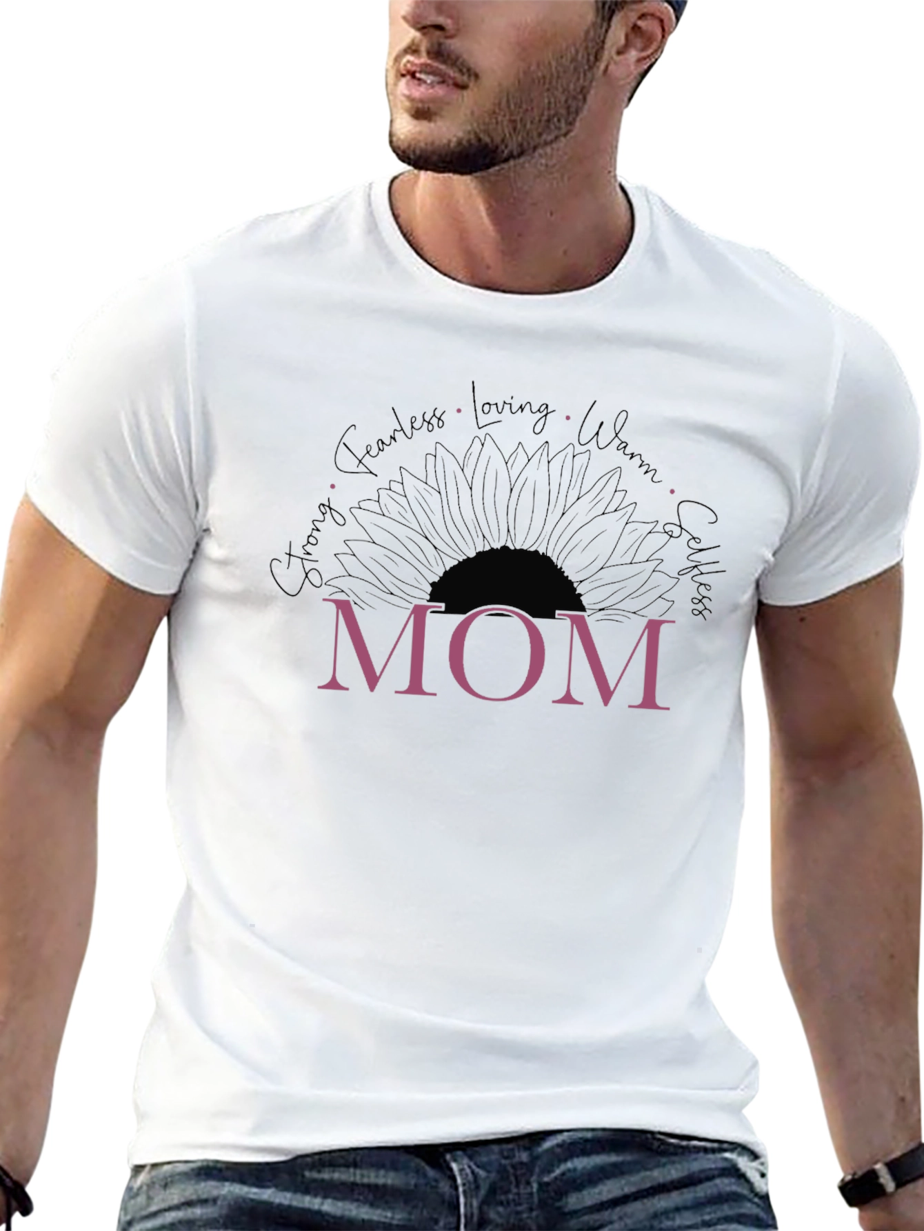 Mom Sunflower Graphic Tee