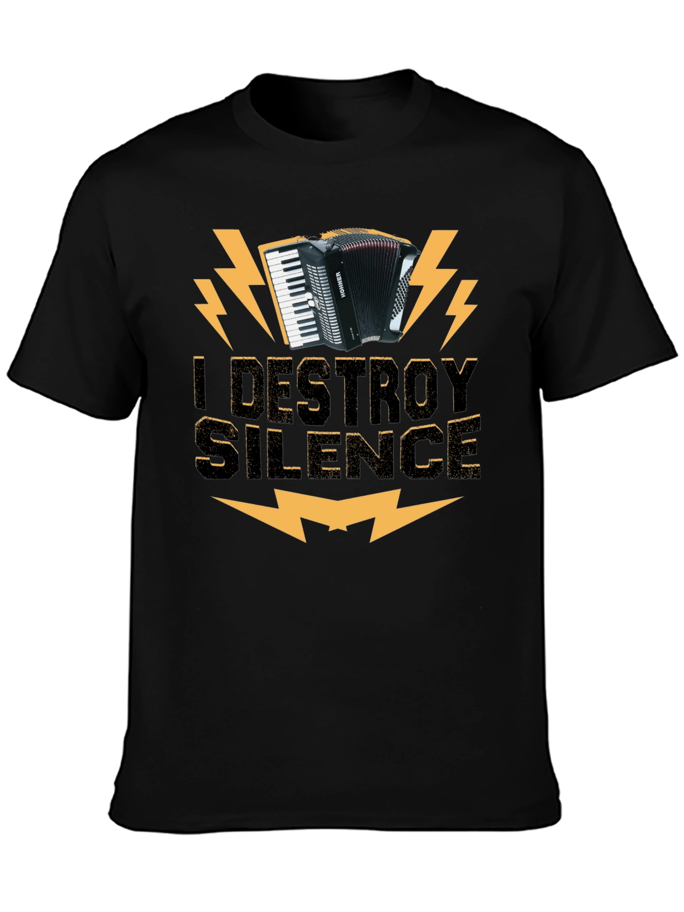 I Destroy Silence Accordion T-Shirt