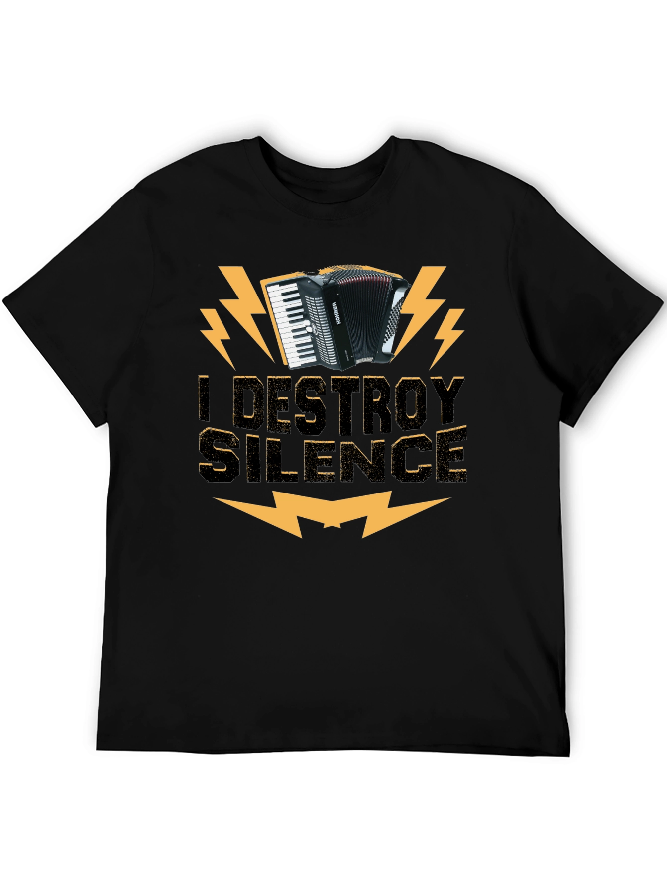 I Destroy Silence Accordion T-Shirt
