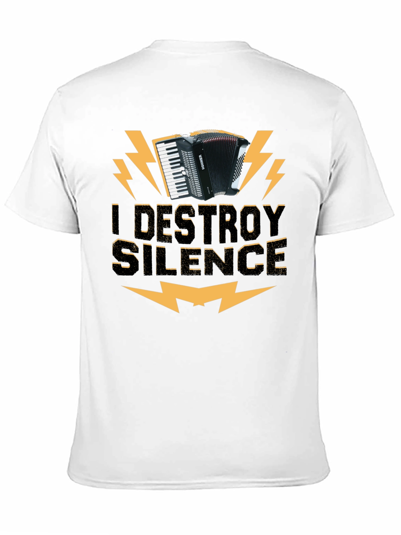 I Destroy Silence Accordion T-Shirt