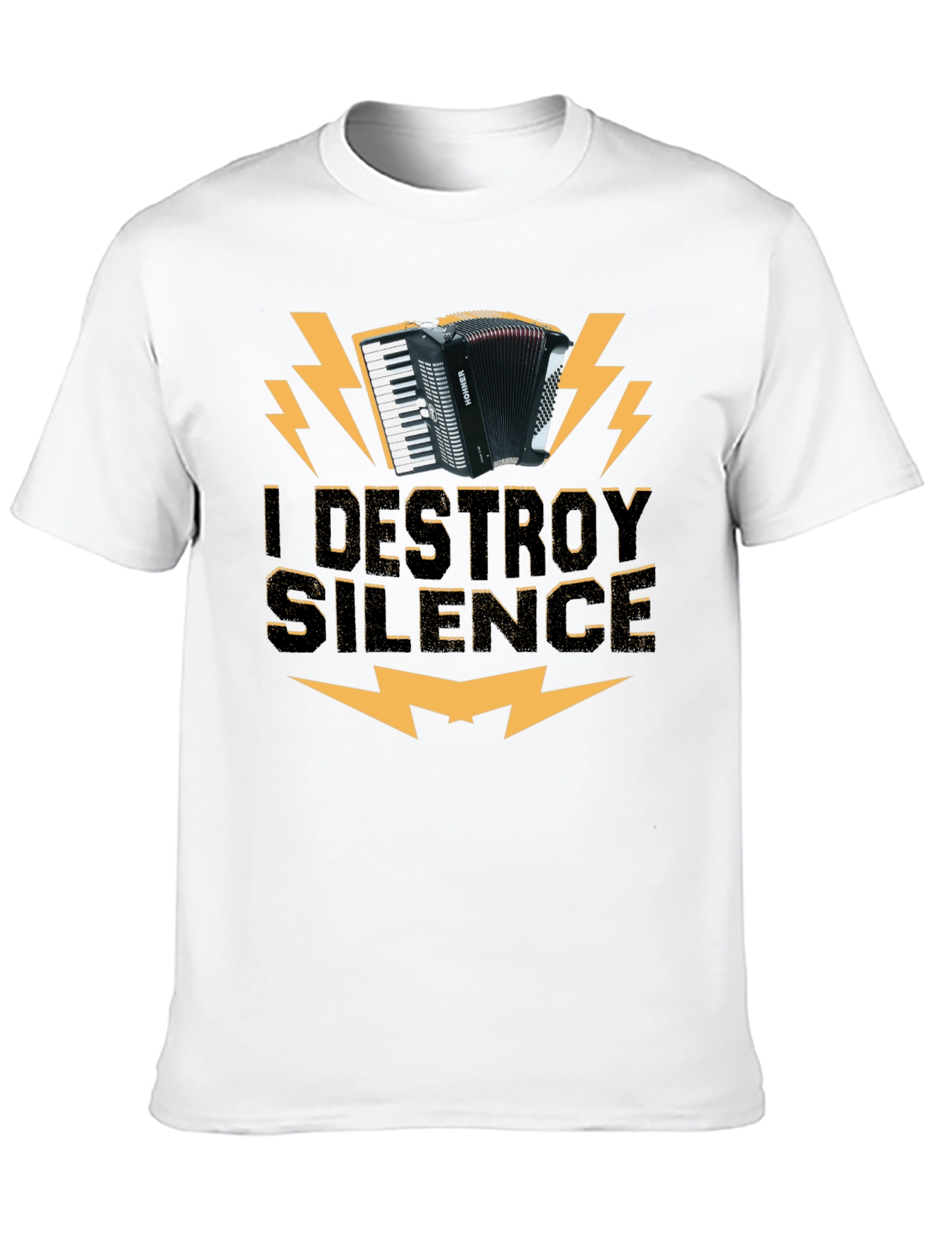 I Destroy Silence Accordion T-Shirt