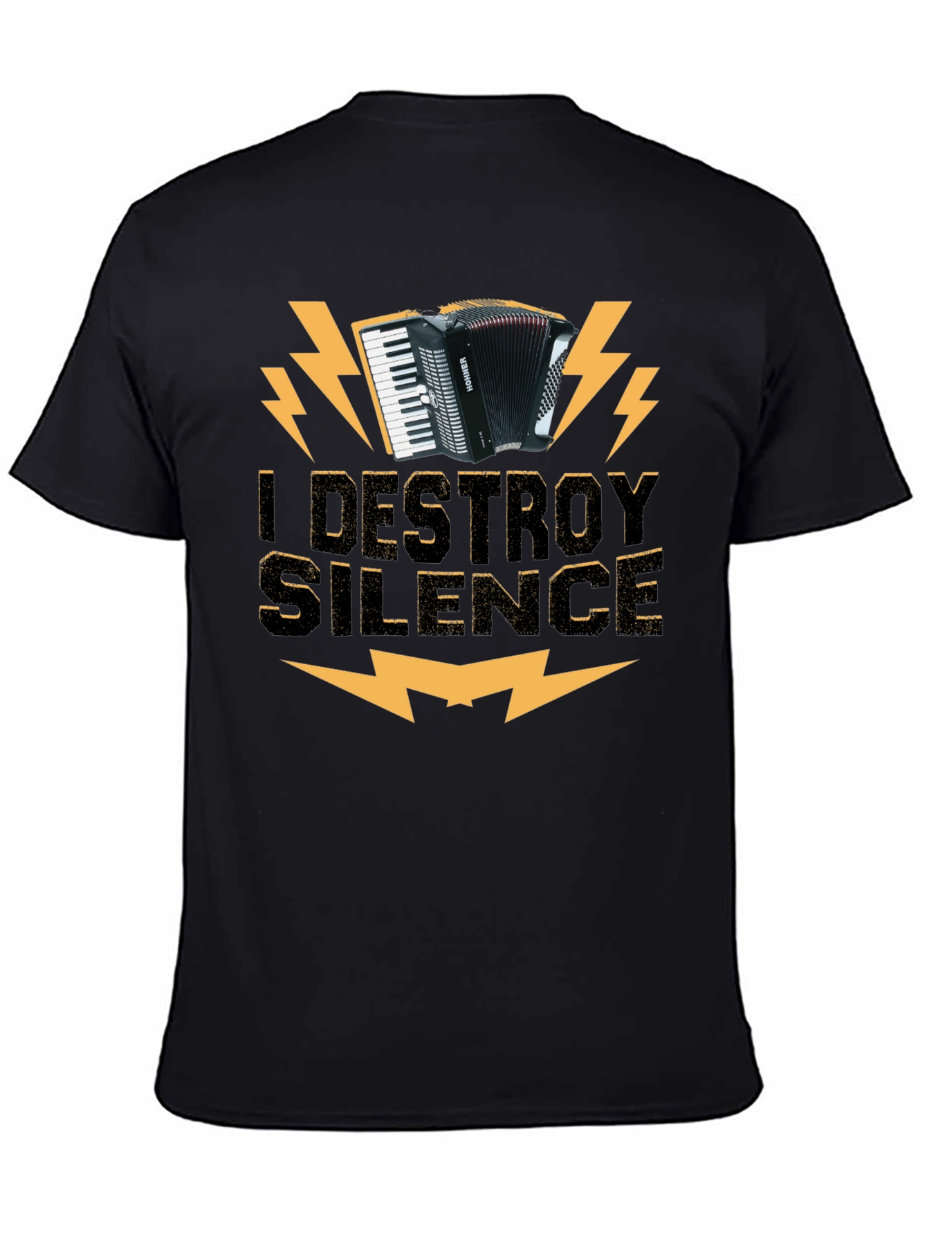 I Destroy Silence Accordion T-Shirt