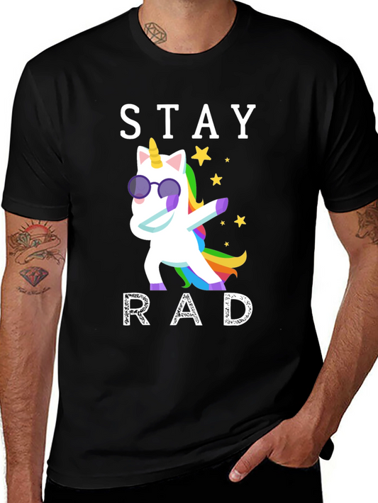 Stay Rad Unicorn Graphic T-Shirt