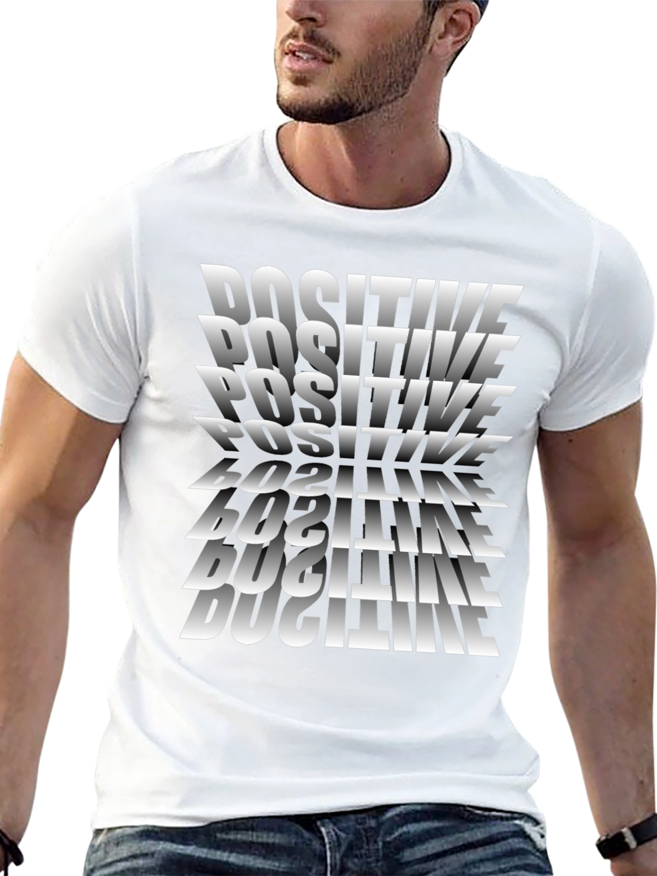 Positive Graphic Tee - Mens Black T-Shirt