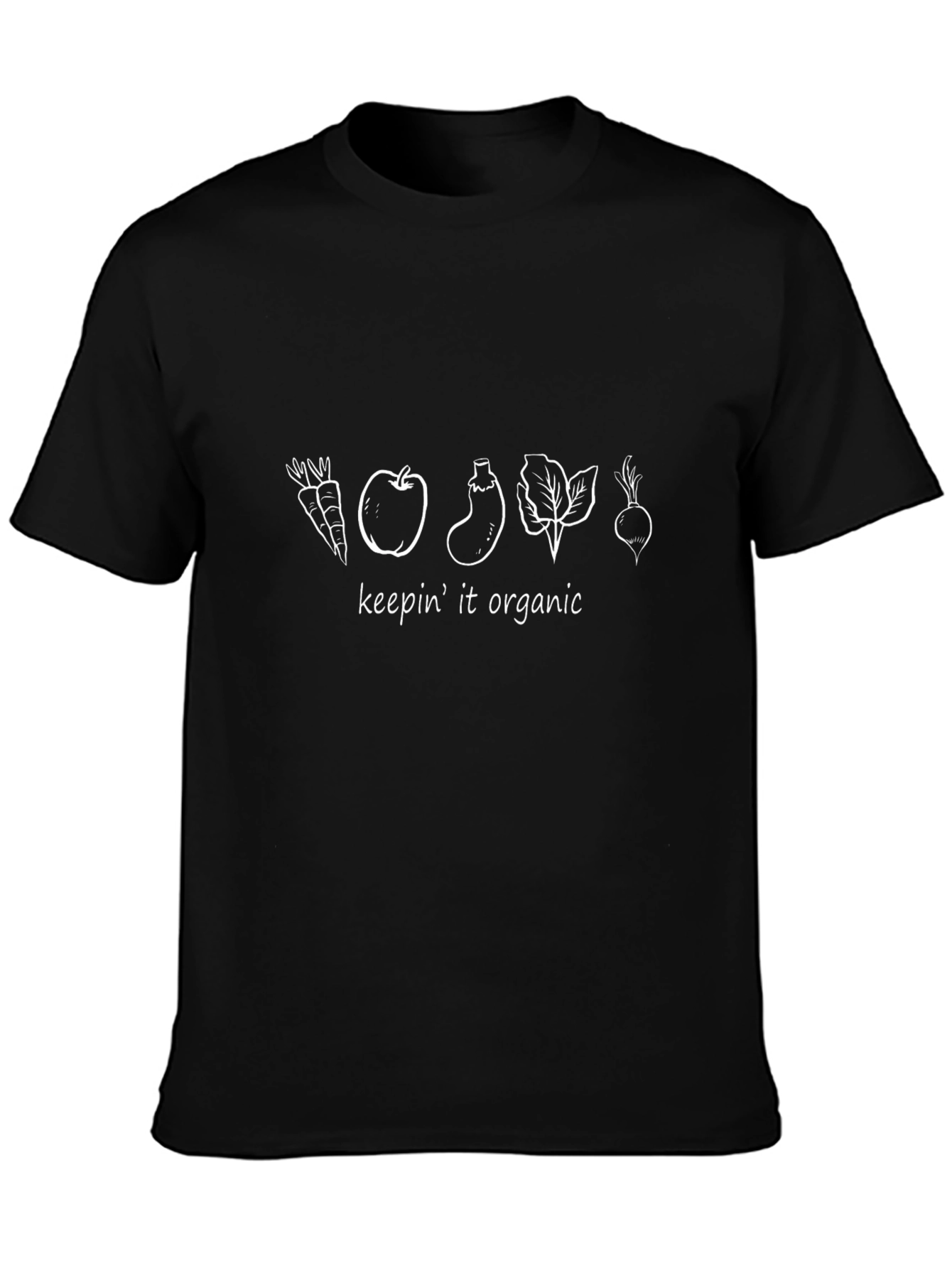 Keepin It Organic Graphic T-Shirt - Black