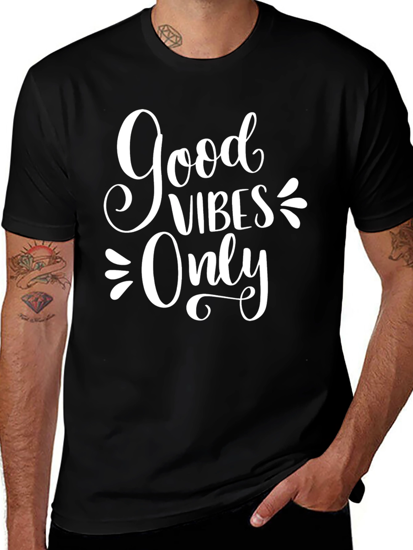 Good Vibes Only Graphic Tee - Trendy Unisex T-Shirt