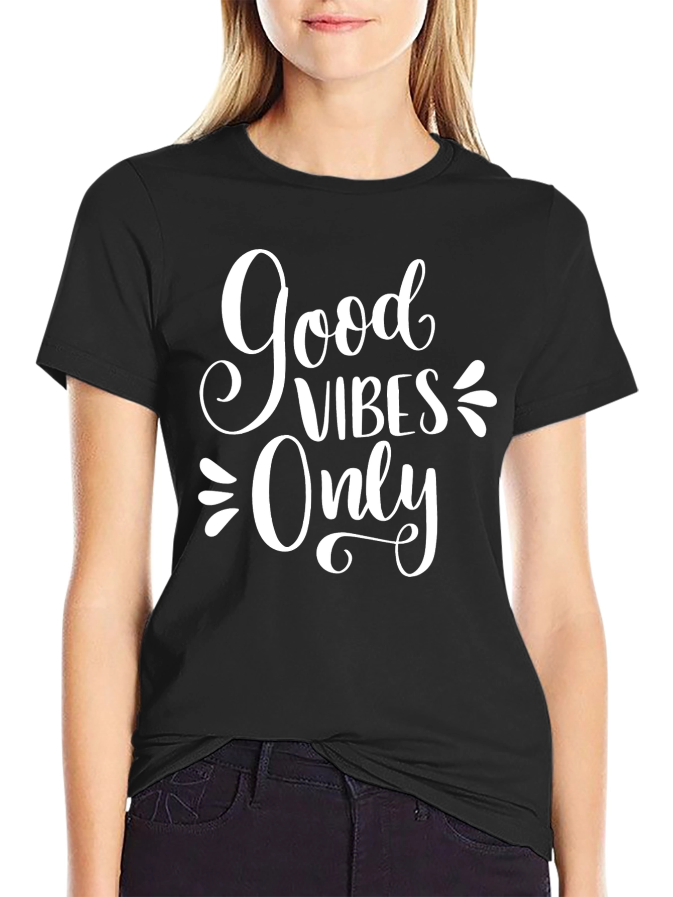 Good Vibes Only Graphic Tee - Trendy Unisex T-Shirt