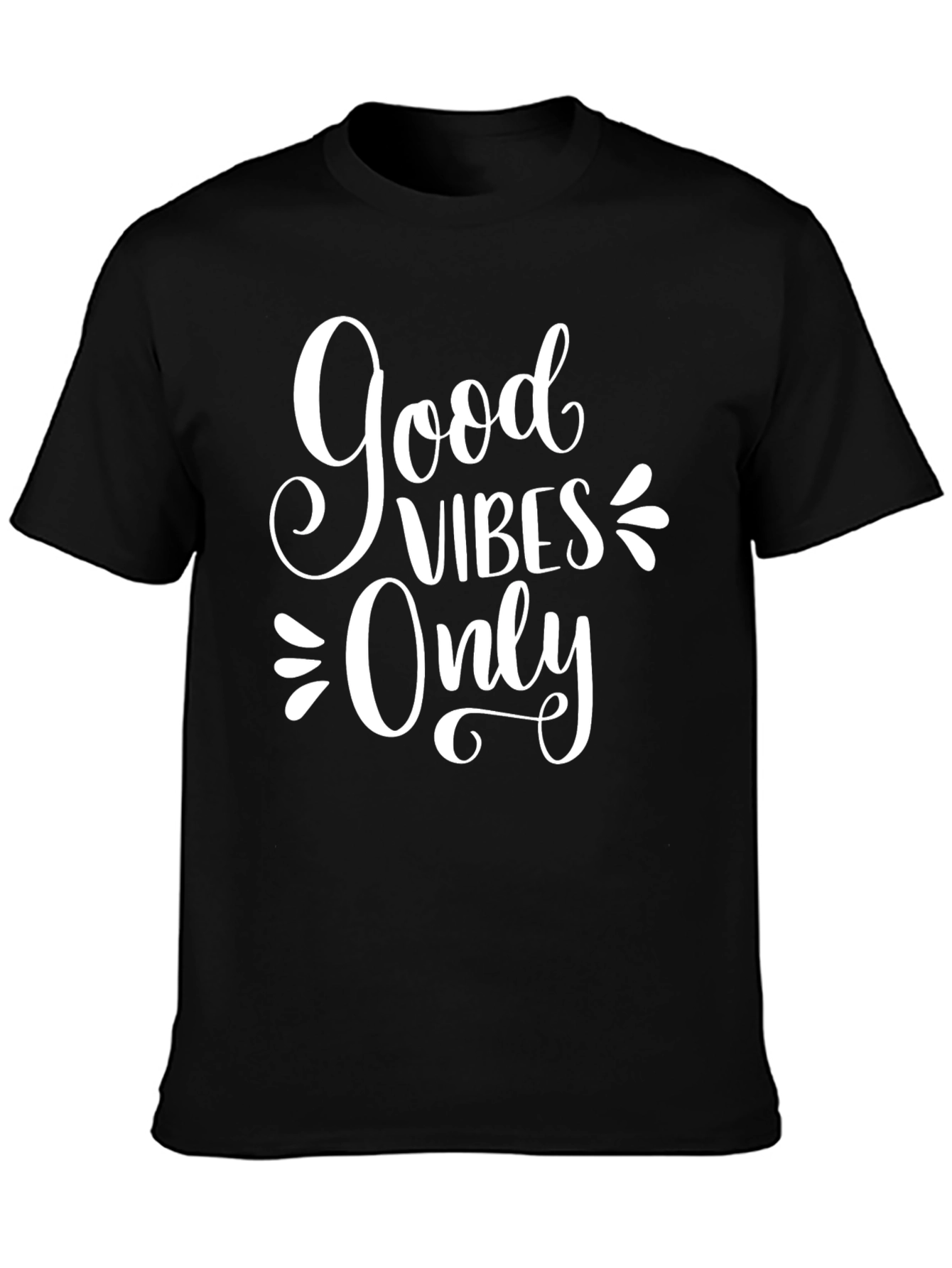Good Vibes Only Graphic Tee - Trendy Unisex T-Shirt