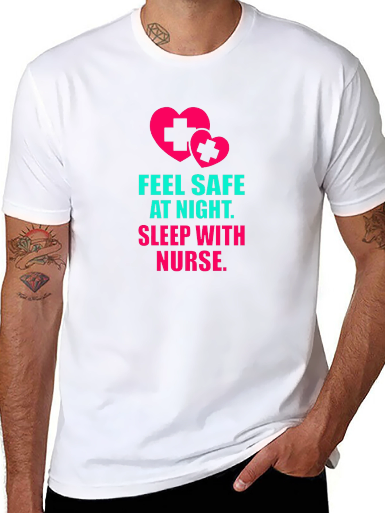 Feel Safe At Night Nurse T-Shirt
