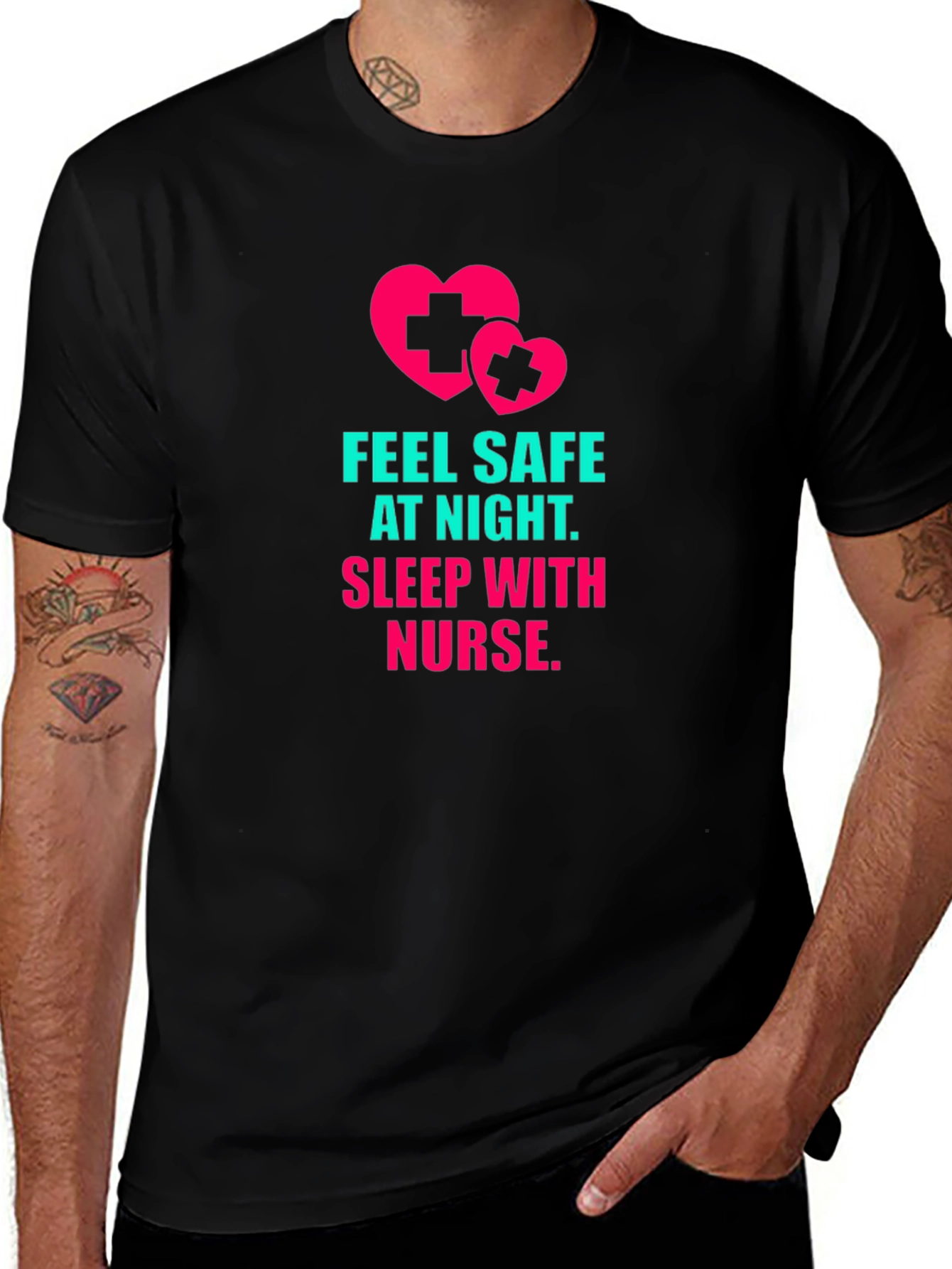 Feel Safe At Night Nurse T-Shirt