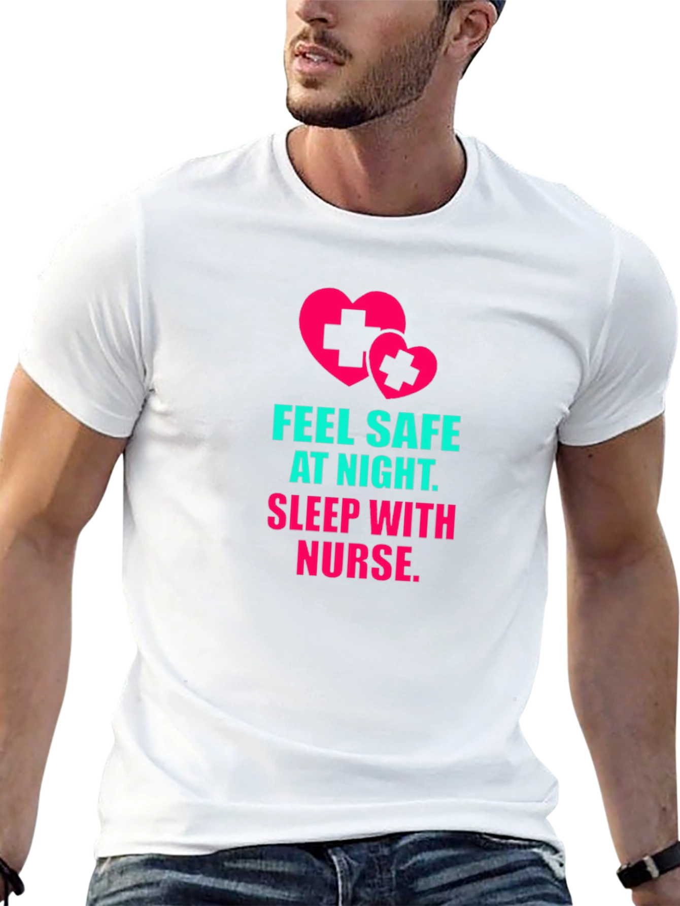 Feel Safe At Night Nurse T-Shirt